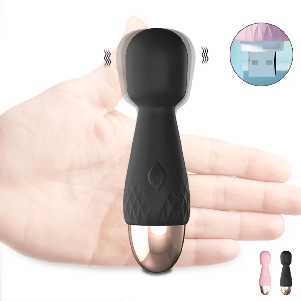Mini baguette magique vibrateurs pour femmes stimulateur de Clitoris bâton AV masseur de point G masturbateur féminin jouets sexuels pour adultes pour femme Mini baguette magique vibrateurs pour femmes stimulateur de Clitoris bâton AV masseur de point G masturbateur féminin jouets sexuels pour adultes pour femme