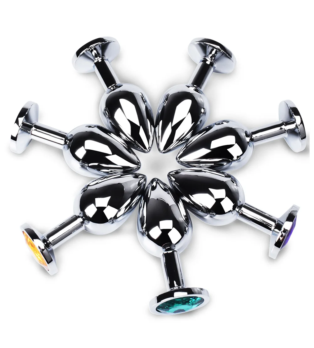 Plug Anal en métal en acier inoxydable, avec bijoux, cristal coloré, perle anale, jouets sexuels pour adultes, jeu pour femmes adultes Plug Anal en métal en acier inoxydable, avec bijoux, cristal coloré, perle anale, jouets sexuels pour adultes, jeu pour femmes adultes