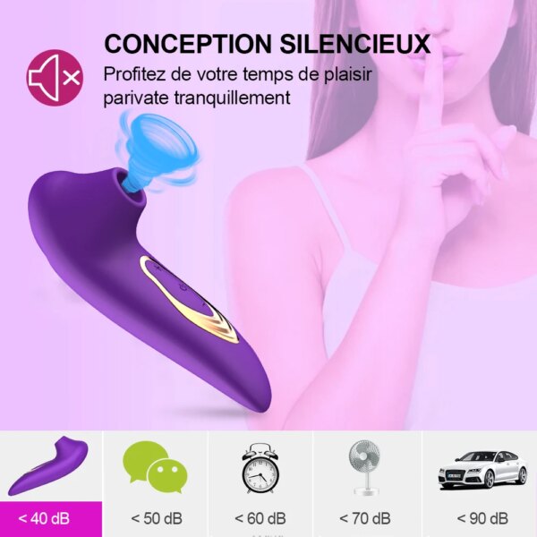 Stimulateur érotique de Clitoris, vibrateur mamelon point G, succion de Clitoris, masturbateur féminin, jouets sexuels pour femmes adultes 18 – Image 5