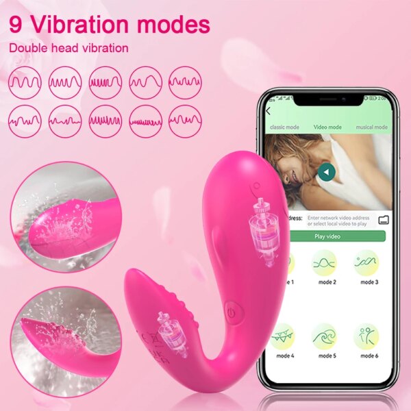 Oeuf vibrant télécommandé pour femme, gode point G, culotte portable, jouets sexuels vibrants pour adultes, UNIS isseur de clitoris – Image 3