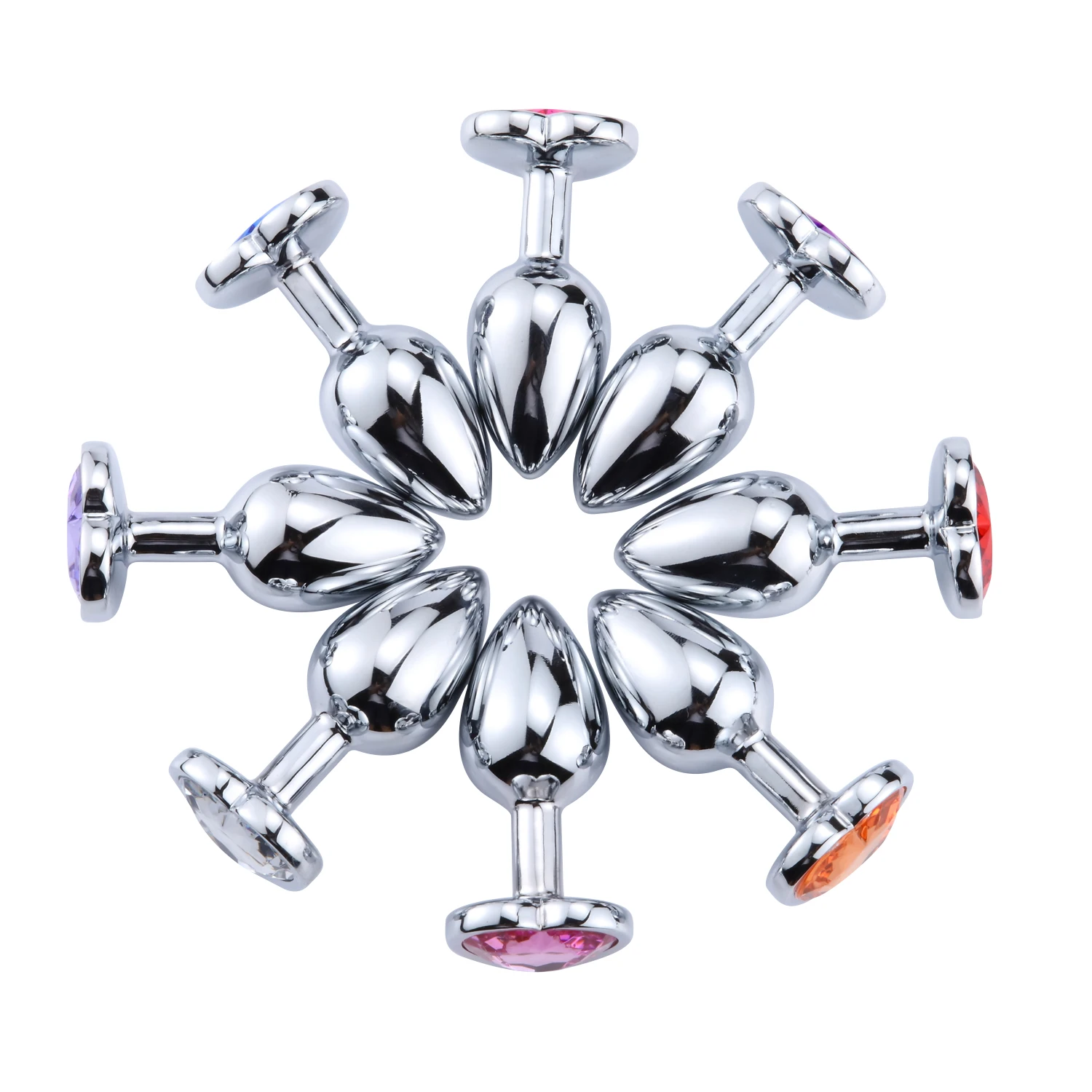 Plug anal en cristal en acier inoxydable, gode de massage de la prostate, jouets sexuels anaux, cœur 3, UNIS isseur parfait