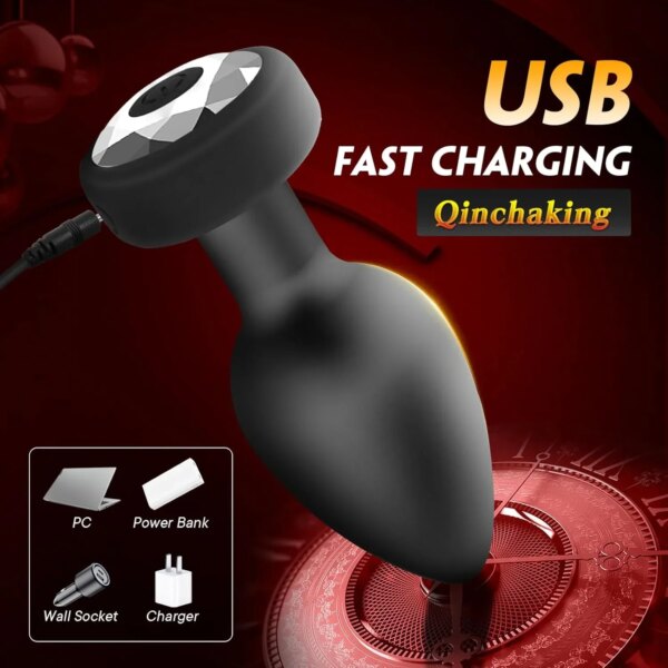 Vibromasseur Anal Bluetooth, masseur de Prostate, masturbateur féminin, gode, jouets sexuels pour adultes, pour femmes et hommes, application Gay, télécommande – Image 6