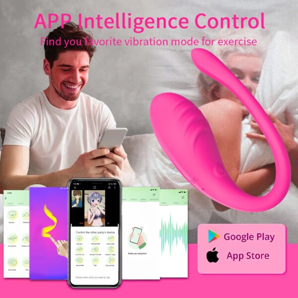 Vibrateurs vaginaux contrôlés par application à 9 vitesses, point G, Anal, vibromasseur à œufs, stimulateur portable, jouets sexuels pour femmes et Couples – Image 2