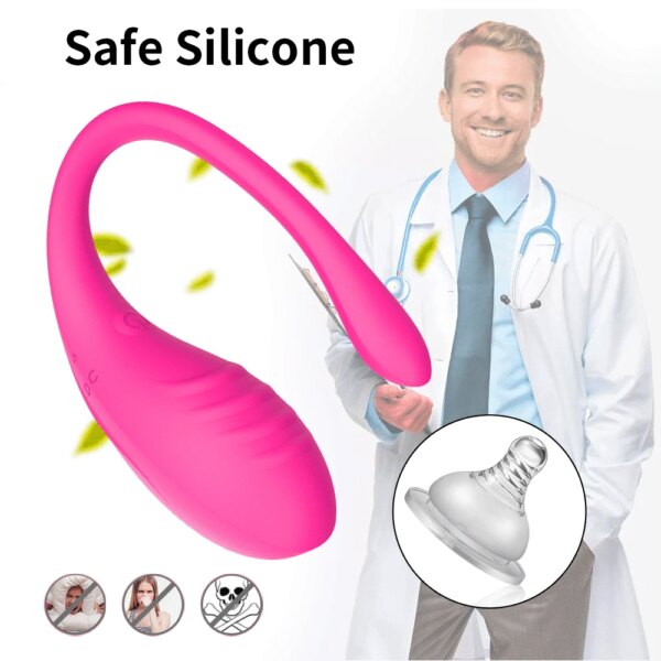 Vibrateurs vaginaux contrôlés par application à 9 vitesses, point G, Anal, vibromasseur à œufs, stimulateur portable, jouets sexuels pour femmes et Couples – Image 4