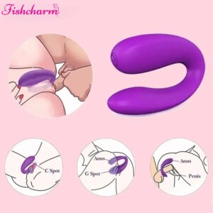 Vibromasseur de Type U pour Couple, jouets sexuels pour femmes, vagin, Clitoris, stimulation du point G, Massage, masturbateur féminin, produits pour adultes
