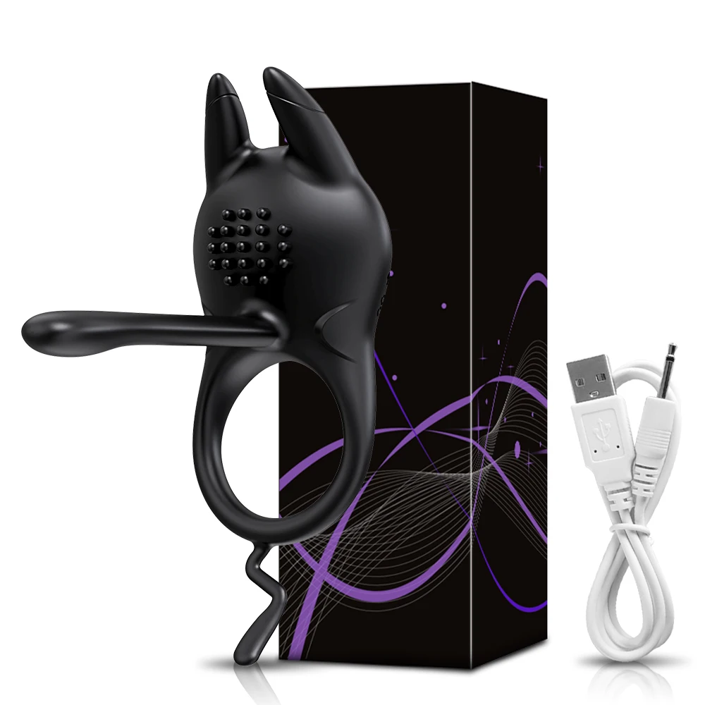 Anneau de pénis vibrant pour hommes, retard d'éjaculation, anneau pénien, masseur de pénis masculin, clitoridien, point G, jouets sexuels pour couples