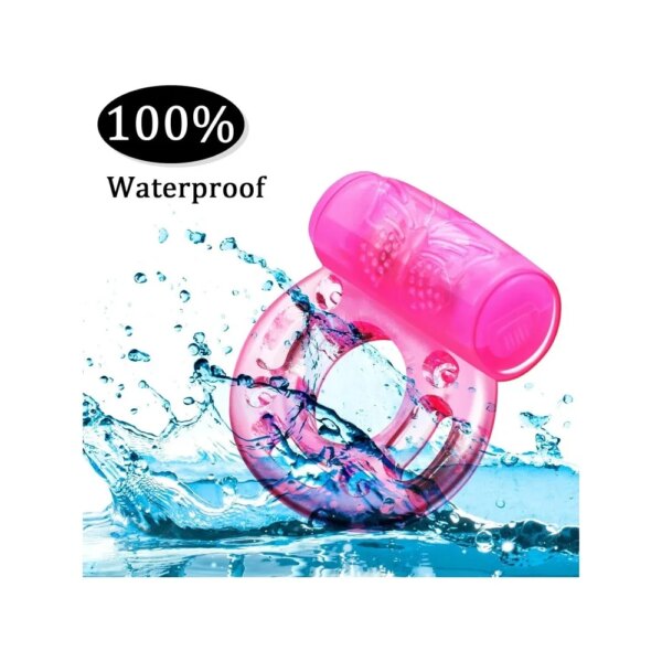 Anneau pénien vibrant vibrateur anneau de pénis en Silicone avec stimulateur de clitoris jouets sexuels intimes hommes anneau de vibrateurs plus fort longue durée – Image 5