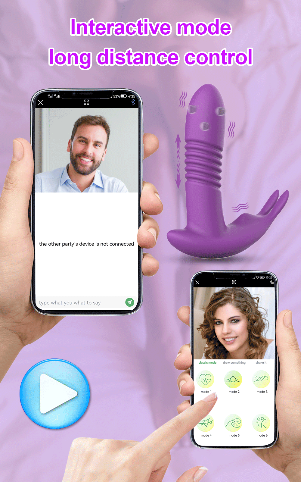 Vibromasseur de poussée pour femmes, gode télescopique rotatif avec télécommande, Massage du point G, stimulateur de Clitoris, jouet sexuel pour femmes