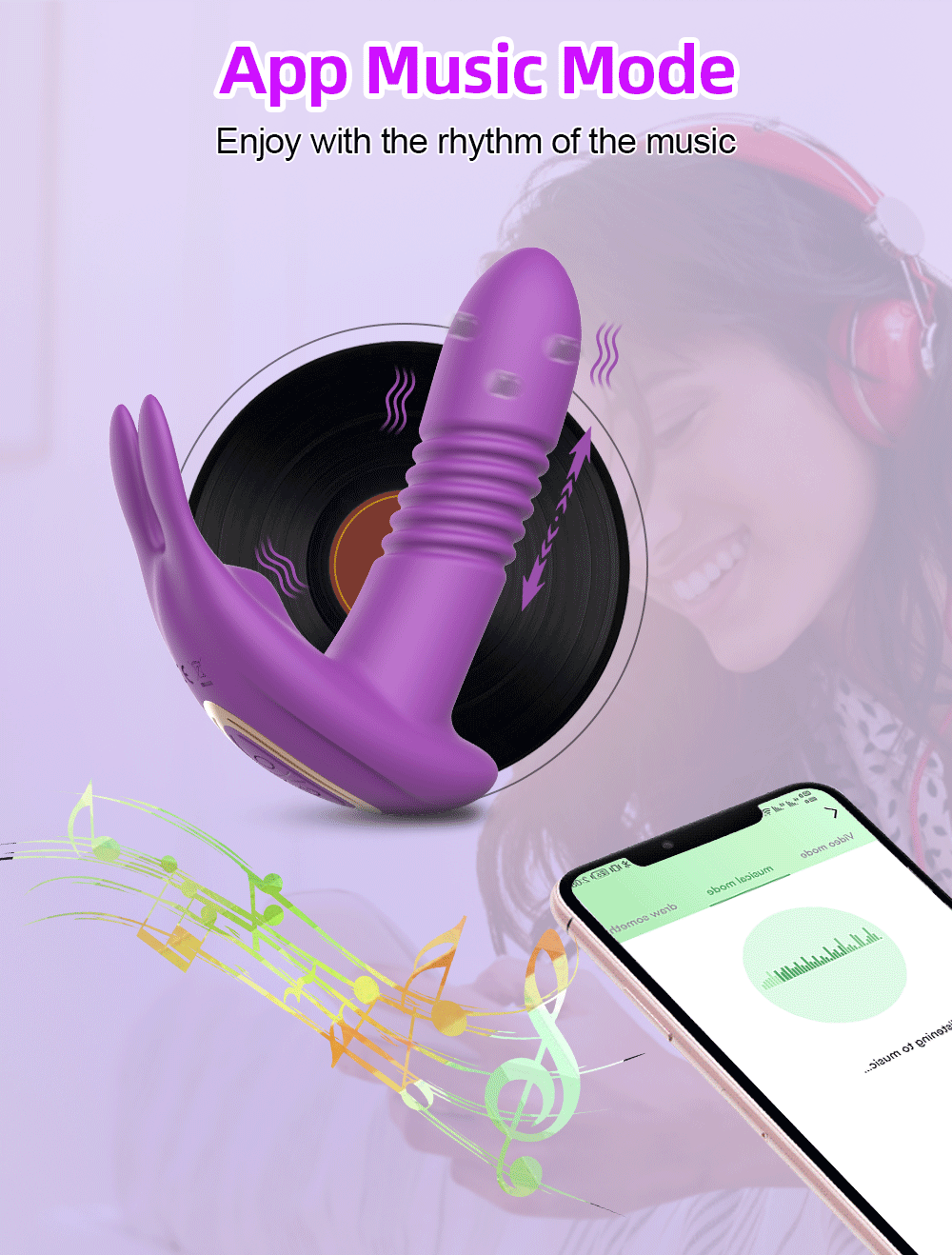 Vibromasseur de poussée pour femmes, gode télescopique rotatif avec télécommande, Massage du point G, stimulateur de Clitoris, jouet sexuel pour femmes