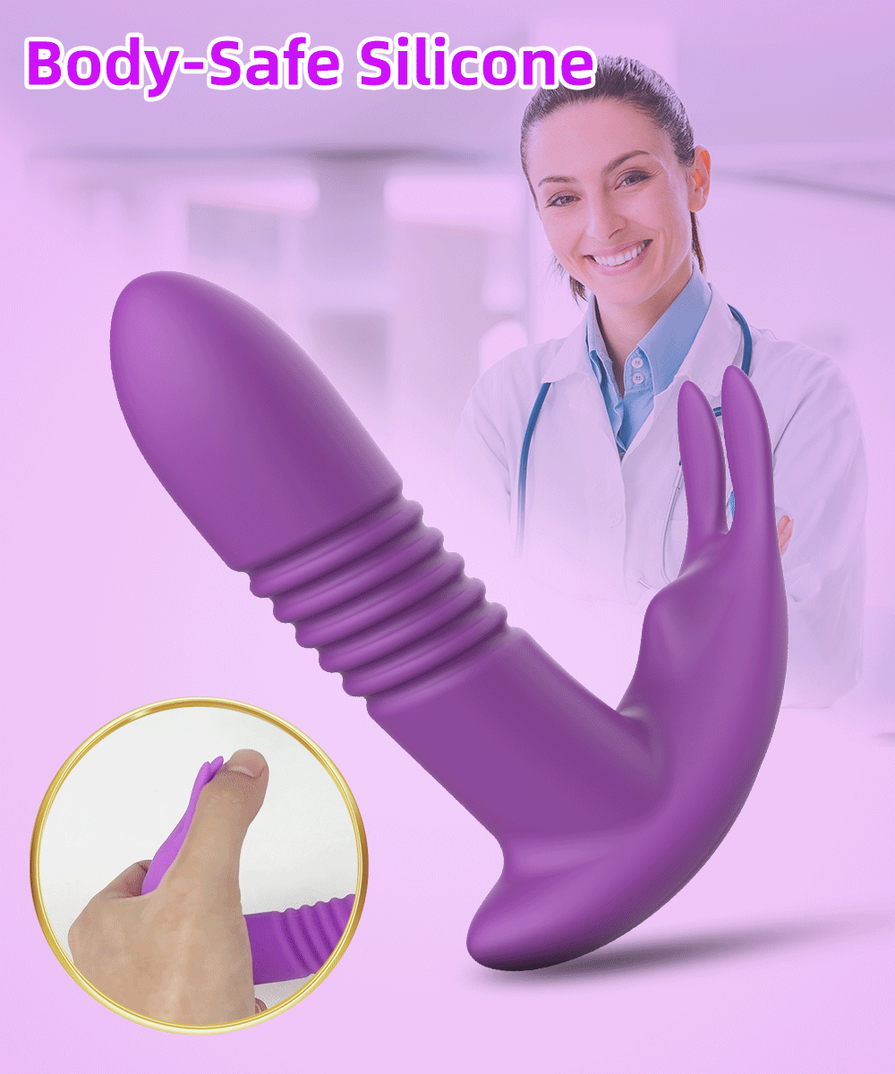 Vibromasseur de poussée pour femmes, gode télescopique rotatif avec télécommande, Massage du point G, stimulateur de Clitoris, jouet sexuel pour femmes