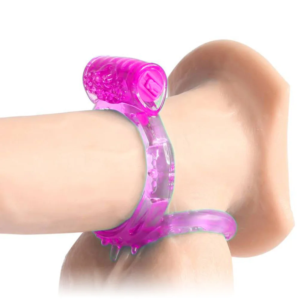 Anneau d'amour vibrant double pour couples, jouets sexuels, anneau de retard de plaisir pour touristes, UNIS eur clitoridien, érections plus longues, éjaculations intenses