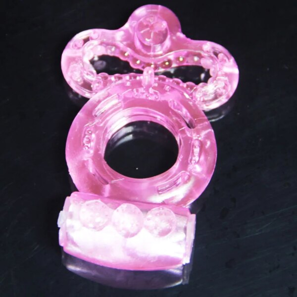 Anneau d'amour vibrant double pour couples, jouets sexuels, anneau de retard de plaisir pour touristes, UNIS eur clitoridien, érections plus longues, éjaculations intenses – Image 6