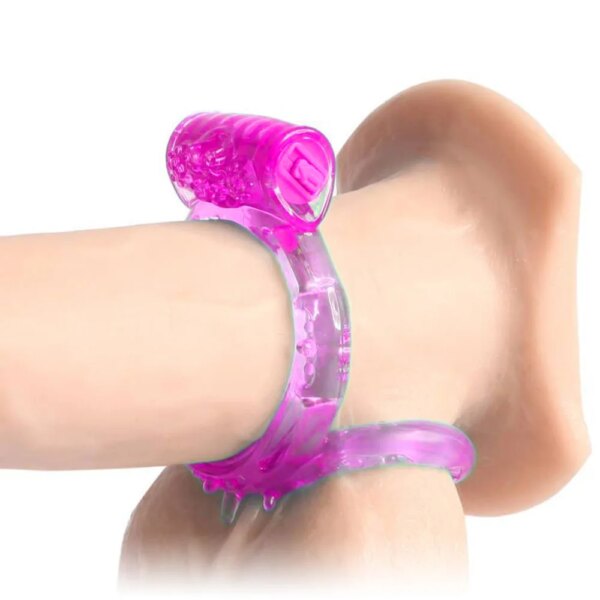 Anneau d'amour vibrant double pour couples, jouets sexuels, anneau de retard de plaisir pour touristes, UNIS eur clitoridien, érections plus longues, éjaculations intenses