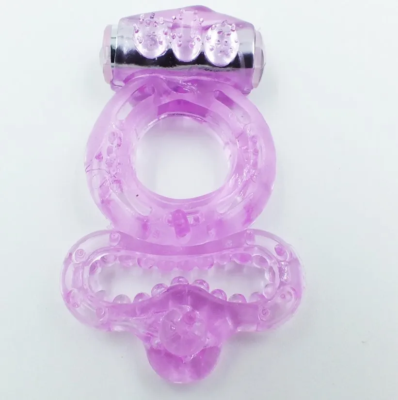 Anneau d'amour vibrant double pour couples, jouets sexuels, anneau de retard de plaisir pour touristes, UNIS eur clitoridien, érections plus longues, éjaculations intenses