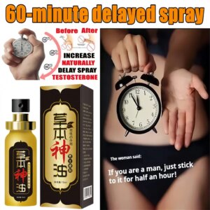 Spray retardateur pour hommes pour prolonger le temps sexuel, Anti-éjaculation prématurée, érection rapide, longue durée, 60miuntes, produits de flirt pour l'apogée