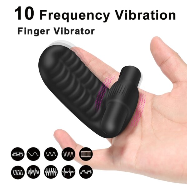 Jouets sexuels, vibrateur à manchon de doigt, Massage du point G, stimulation du clitoris, masturbateur féminin pour femmes, orgasme lesbien, produits pour adultes – Image 2