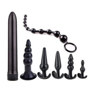 4/5/7/8 pièces/ensemble Silicone godemichet Anal gode Masturbation Plug Anal Plug Vaginal jouets sexuels combinaison Anal perle dilatateur jouets pour Gay