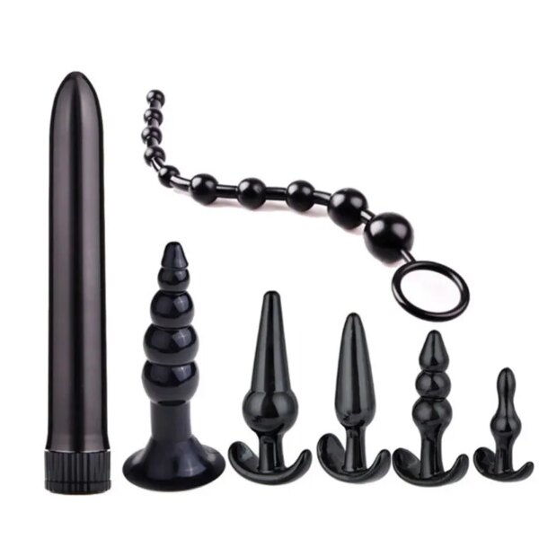 4/5/7/8 pièces/ensemble Silicone godemichet Anal gode Masturbation Plug Anal Plug Vaginal jouets sexuels combinaison Anal perle dilatateur jouets pour Gay
