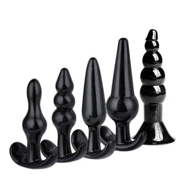 4/5/7/8 pièces/ensemble Silicone godemichet Anal gode Masturbation Plug Anal Plug Vaginal jouets sexuels combinaison Anal perle dilatateur jouets pour Gay – Image 2