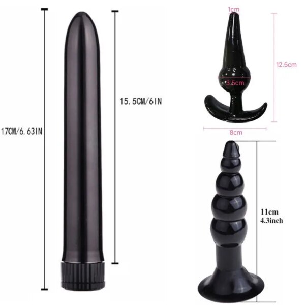 4/5/7/8 pièces/ensemble Silicone godemichet Anal gode Masturbation Plug Anal Plug Vaginal jouets sexuels combinaison Anal perle dilatateur jouets pour Gay – Image 3