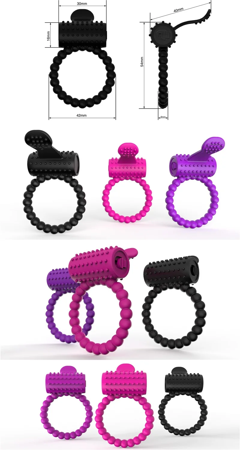 Anneau de pénis vibrateur jouets sexuels pour hommes masturbateurs adultes vibrateur pour femmes Couples Cage de chasteté accessoires érotiques Sex Shop